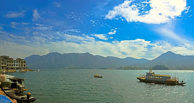 富水湖湿地风光