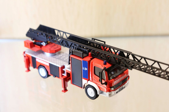 云梯梯消防车的模型