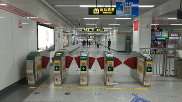 郑州地铁检票口