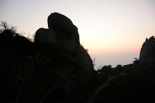 潜山县天柱峰 天柱山山峰