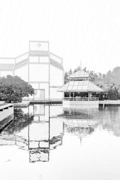 蘇州建筑線描 合成