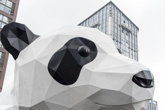 熊猫雕塑IFC