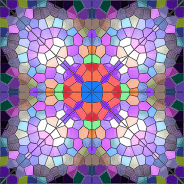 萬花筒般的教堂玻璃