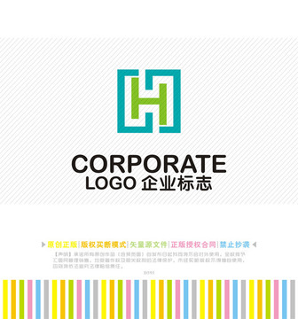 H字母logo