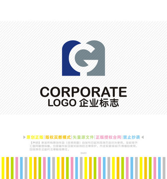 MG字母logo