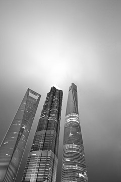 上海三高楼 陆家嘴