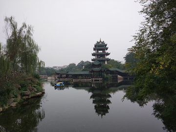 新都桂湖公园风景