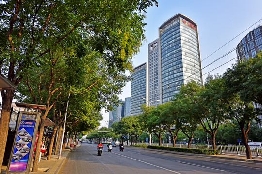 北京街景 朝阳路