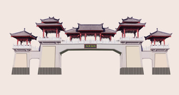牌樓 古建筑門樓 大門 牌坊