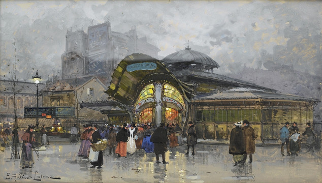 歐洲街景畫(huà)