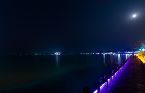 莫愁湖 莫愁湖夜景