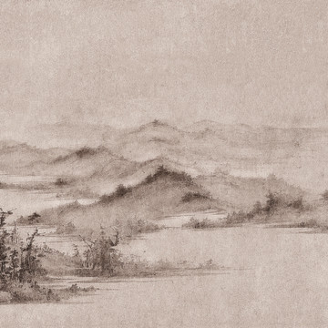 寫意山水裝飾畫