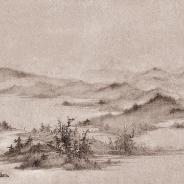 寫意山水裝飾畫
