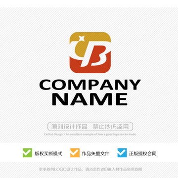 YB字母 LOGO設(shè)計(jì)