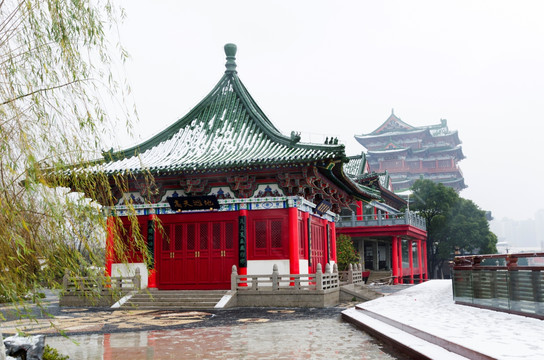 滕王阁 雪景