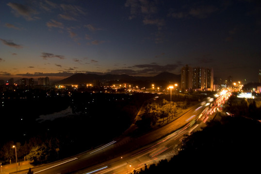 深圳洪湖公园夜景