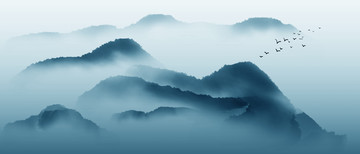 意境山水 水墨山水畫
