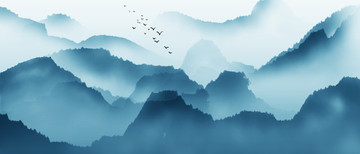 意境山水 水墨山水畫