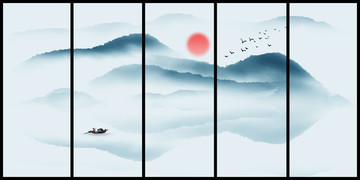 水墨山水畫(huà)