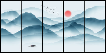 水墨山水畫