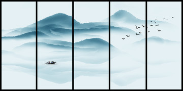 水墨山水畫(huà)