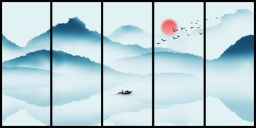 水墨山水畫
