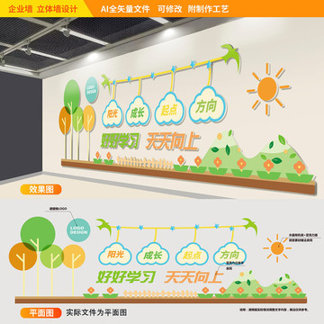 学校形象墙立体墙