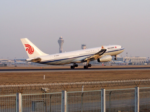 中国国际航空 飞机 起飞