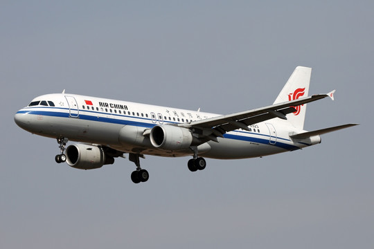 中国国际航空 航班 飞机降落