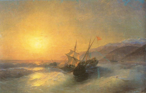 海洋油畫