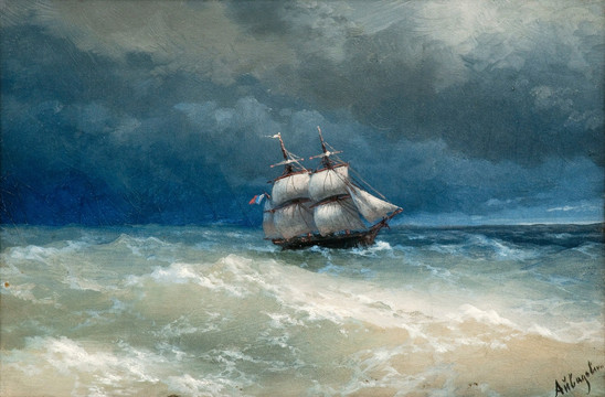 海洋油畫