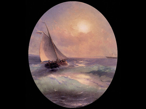 海洋油画