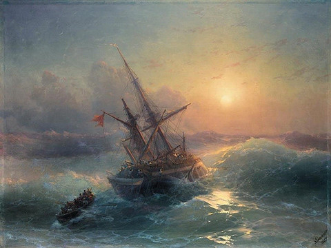海洋油畫