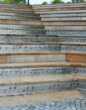 音乐台阶楼梯阶梯