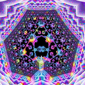 抽象立體裝飾花紋