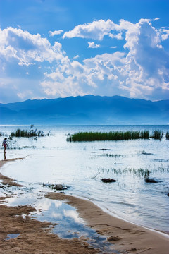 抚仙湖沙滩