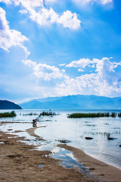 抚仙湖沙滩