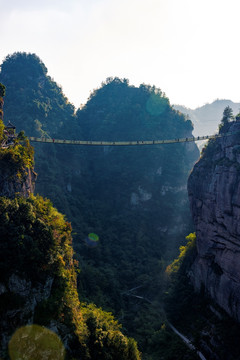 险峻吊桥