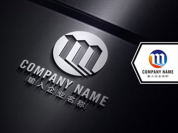 創(chuàng)意M字母LOGO設(shè)計(jì)