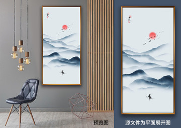 水墨裝飾畫