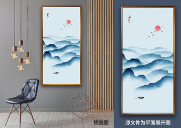 水墨裝飾畫
