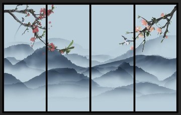 山水裝飾畫