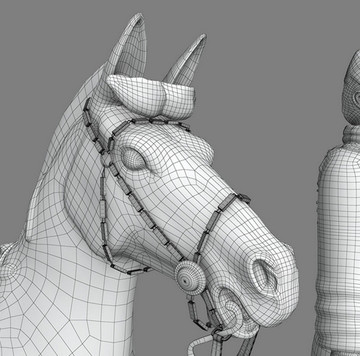 3DMAX 模型超精細(xì)兵馬俑二