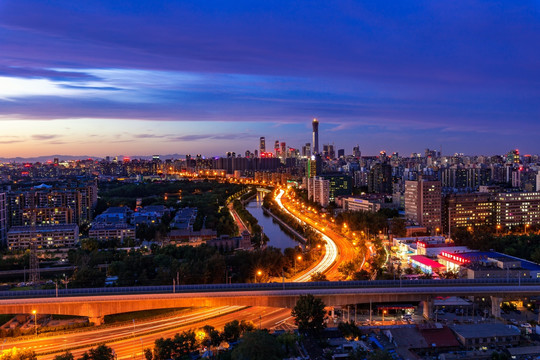 北京中国尊夜景