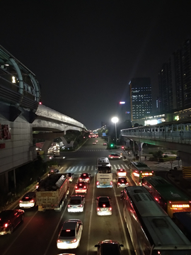 城市交通夜色