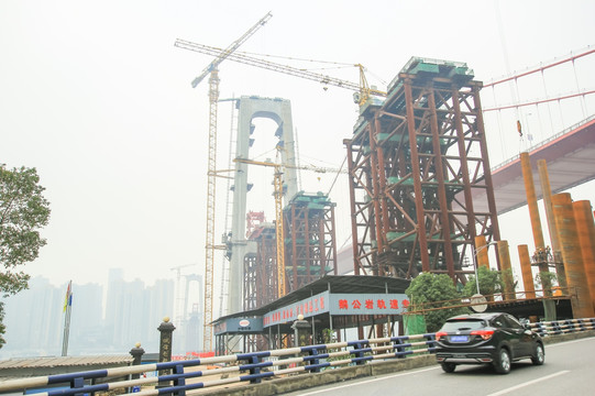 长江大桥建设