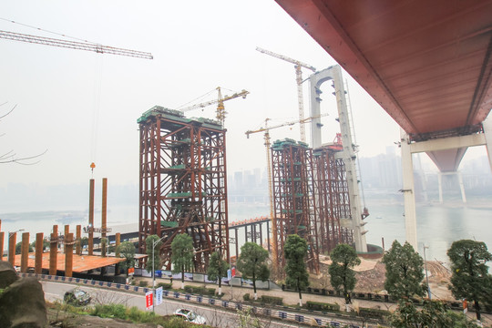 重庆长江大桥建设