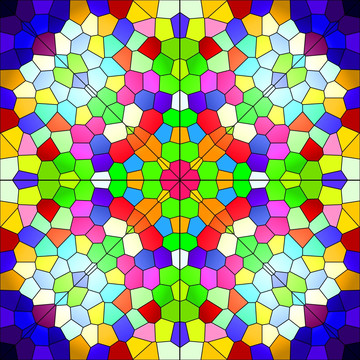 分形藝術教堂玻璃