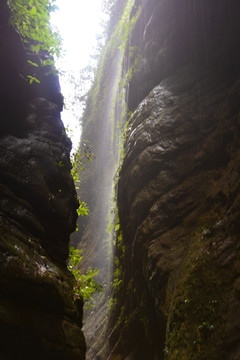 山涧飞瀑 高山流水 峡谷风光