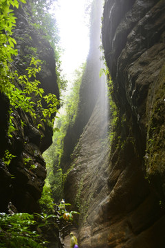 山涧飞瀑 高山流水 峡谷风光